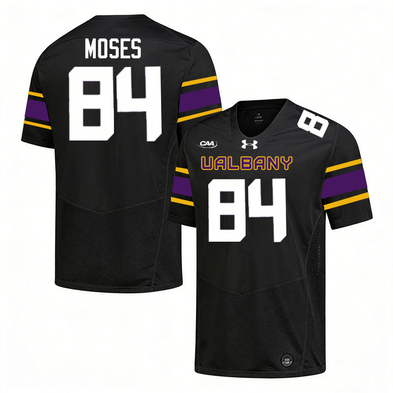UAlbany Great Danes #84 Carter Moses College Football Jerseys,Uniforms-Black